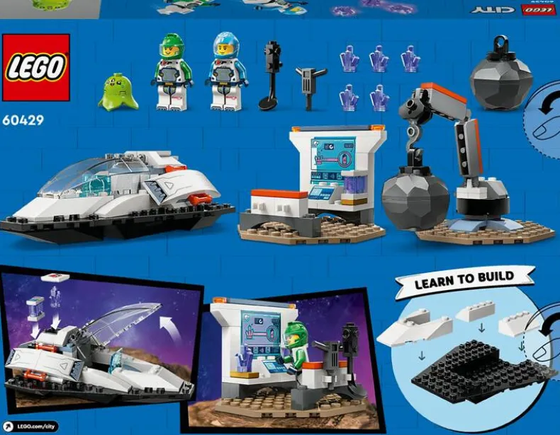 LEGO City 60429 Ruimteschip en ontdekking van asteroïde