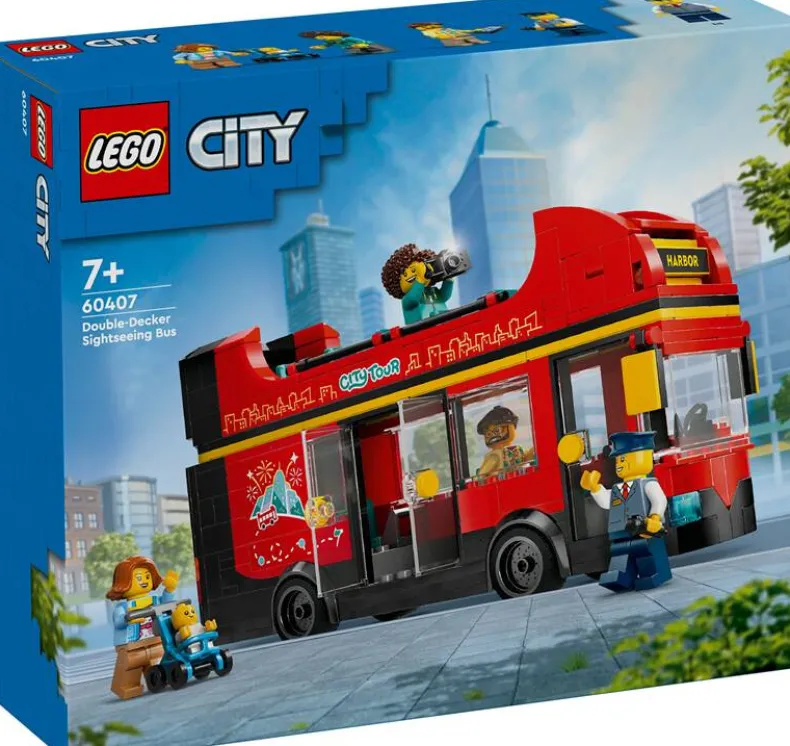 LEGO City 60407 Toeristische rode dubbeldekker