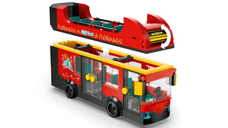 LEGO City 60407 Toeristische rode dubbeldekker