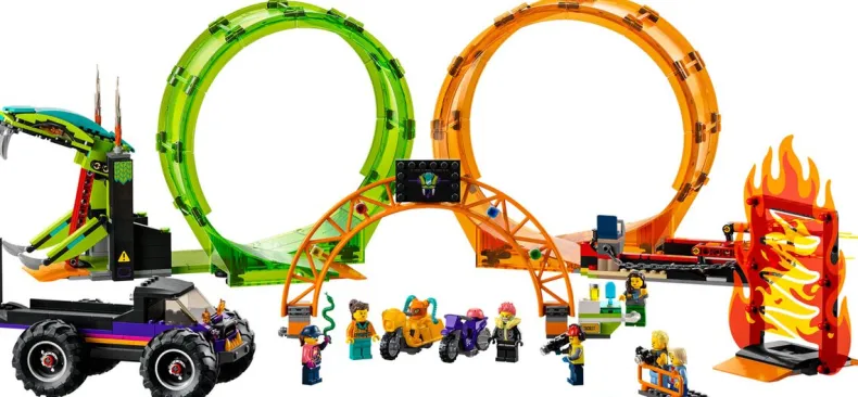LEGO City Stuntz 60339 Dubbele looping stuntarena
