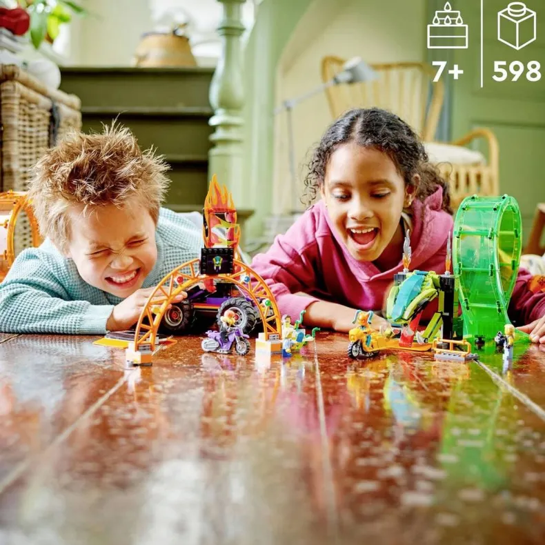 LEGO City Stuntz 60339 Dubbele looping stuntarena