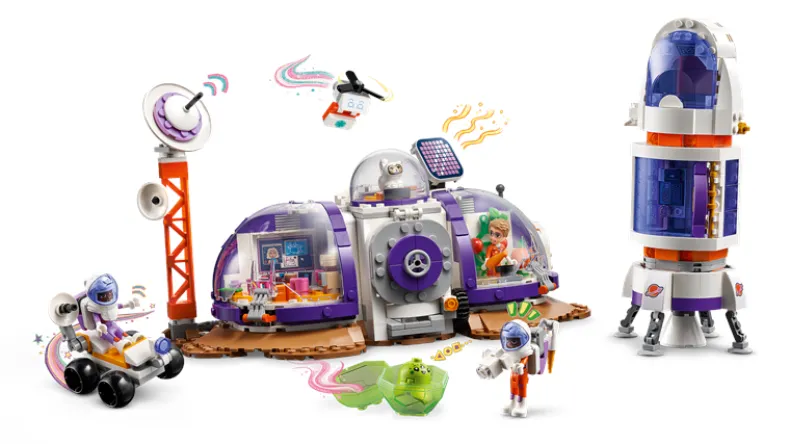 LEGO Friends 42605 Ruimtebasis op Mars en raket