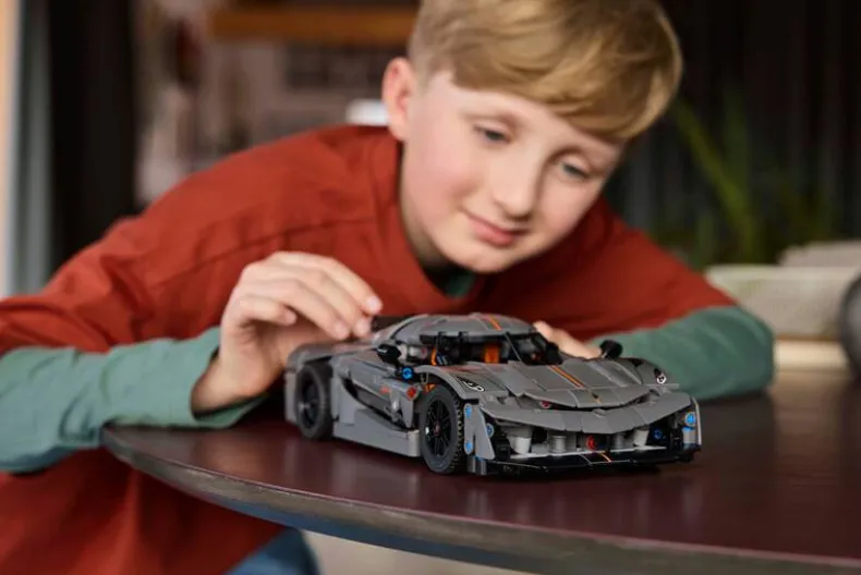 LEGO Technic 42173 Koenigsegg Jesko Absolut grijze hypercar