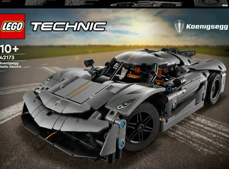 LEGO Technic 42173 Koenigsegg Jesko Absolut grijze hypercar