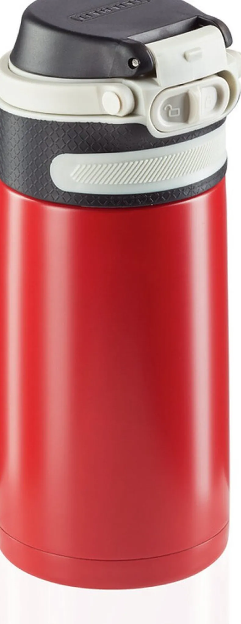 Leifheit thermosbeker Flip 350ml rood