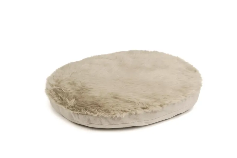 Ligkussen hondenmand beige 62 x 49 cm