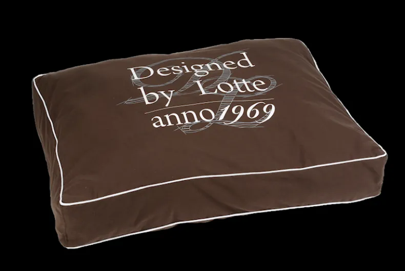 Ligkussen Serif bruin 100 x 70 cm