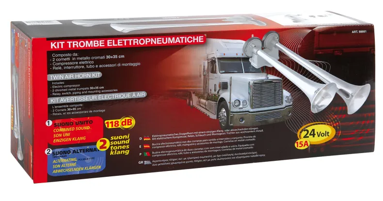 Luchthoorn Compressor 24V 15A