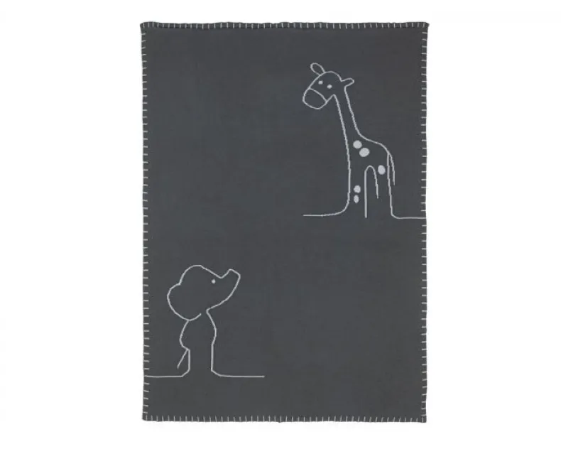 Luna&Axel deken gebreid 75x100