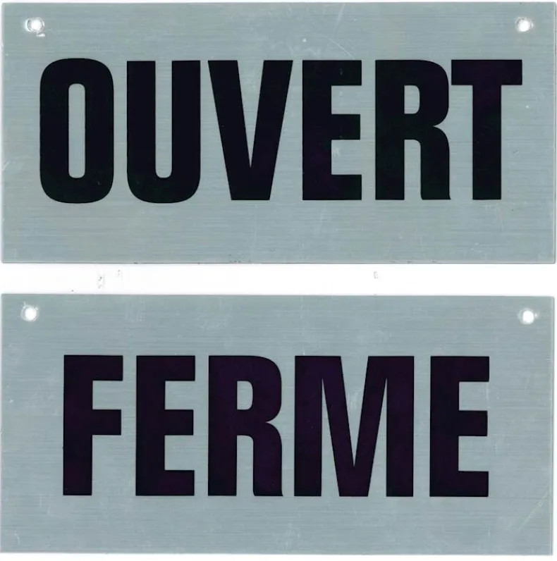 Pictogram panneau ouvert / fermé 17 x 12,5 cm