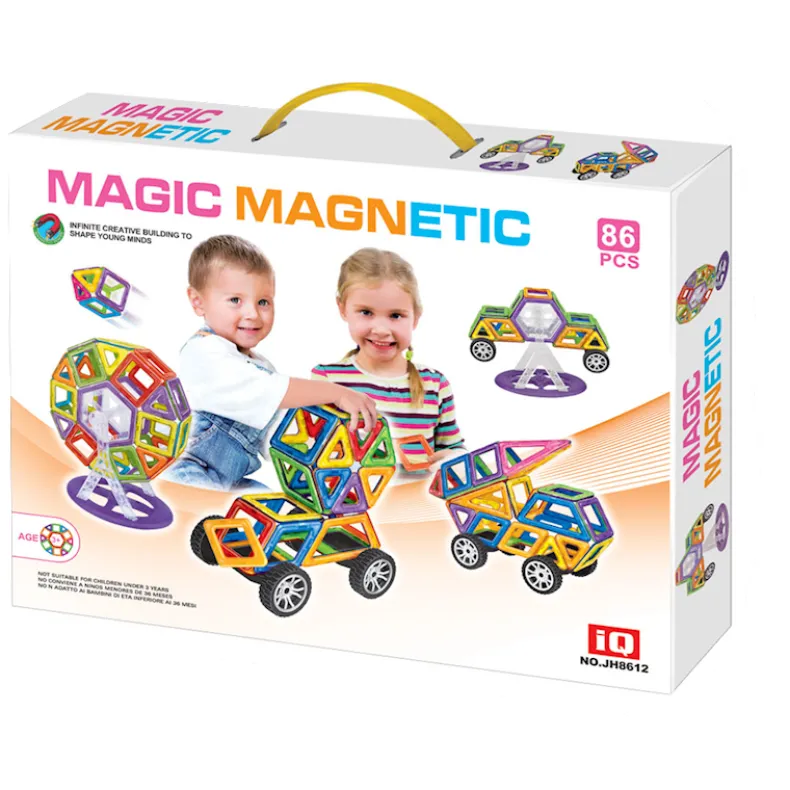 Magnetische blokjes 86-delig