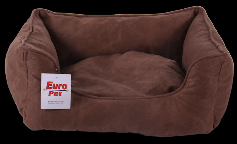 Mand leder bruin 70 x 60 x 21 cm