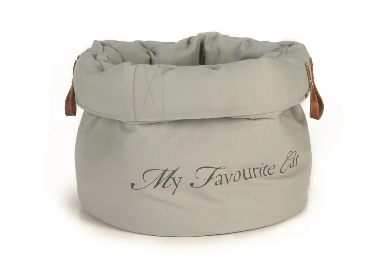 Mand 'My favourite cat' grijs 40 cm