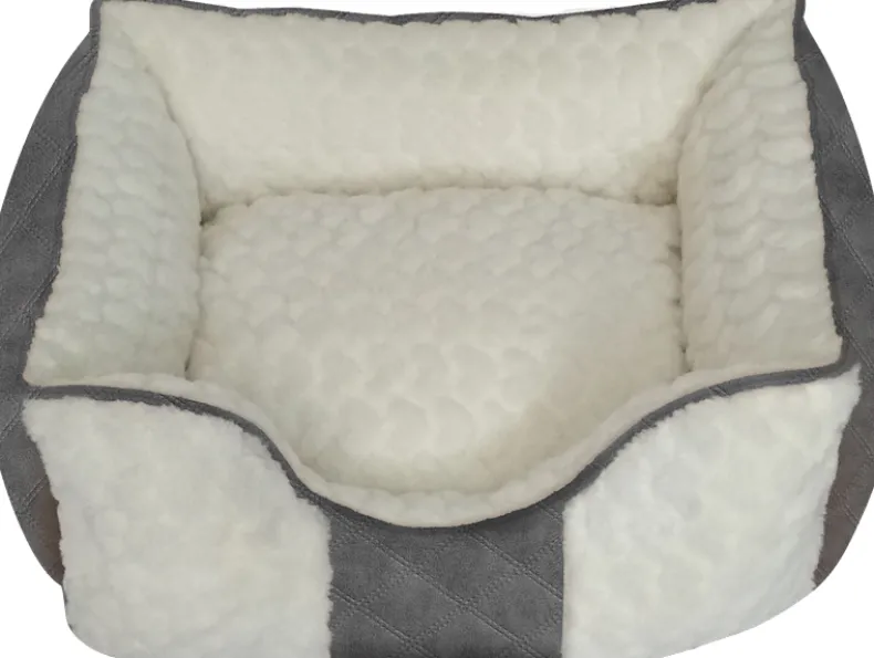 Mand wit/grijs 65x56x21cm