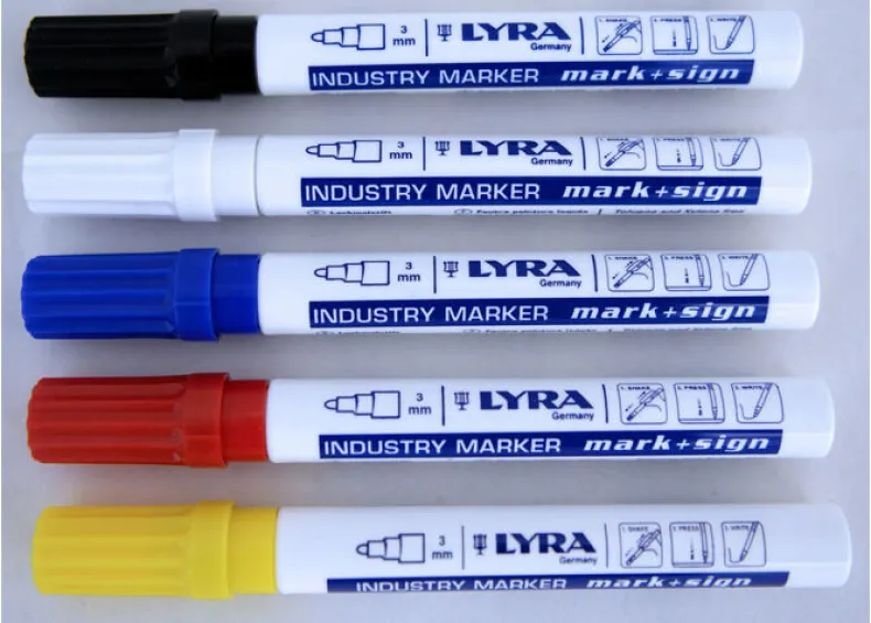 Merkstift industry marker mark & sign zwart 3 mm