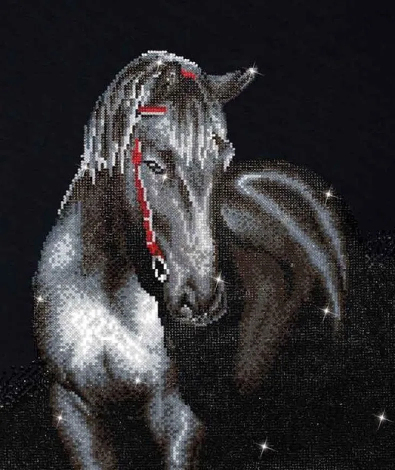 Midnight Stallion Diamond Dotz