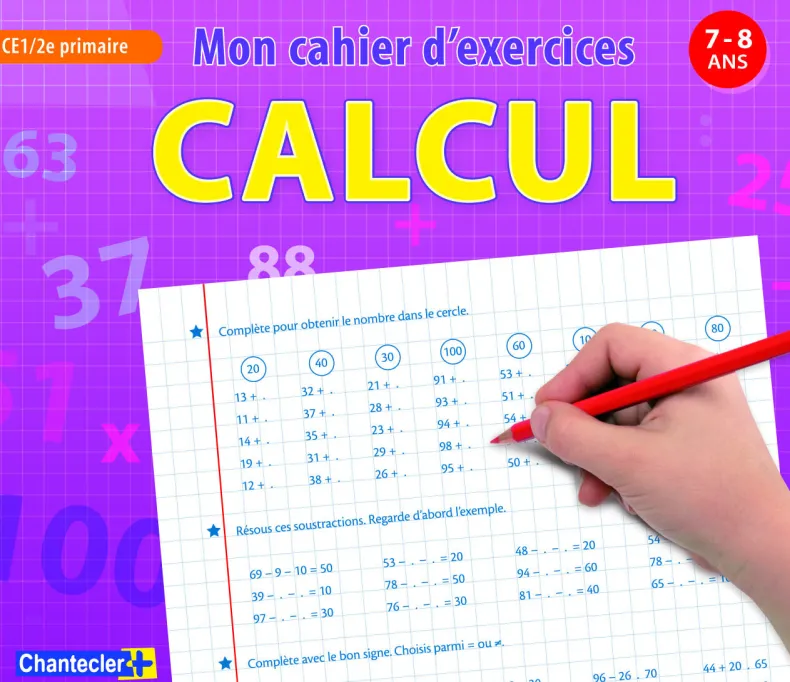 Mon cahier d'exercices calcul