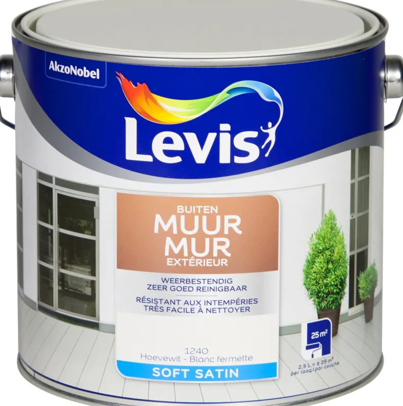 Mono gevelverf hoevewit 2,5 L