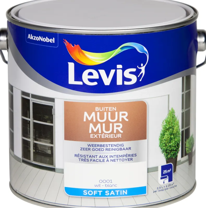 Mono gevelverf wit 2,5 L