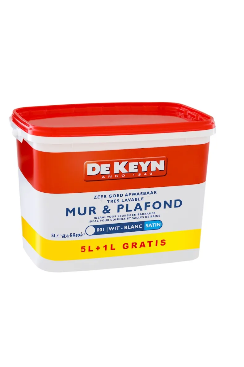 Mur & plafond satin wit promo 6 L