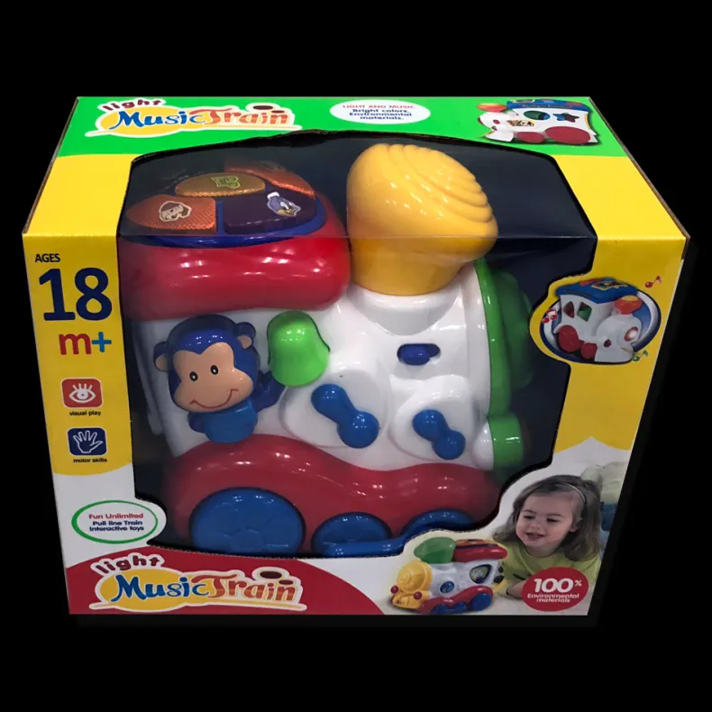 Muzikale trein met licht