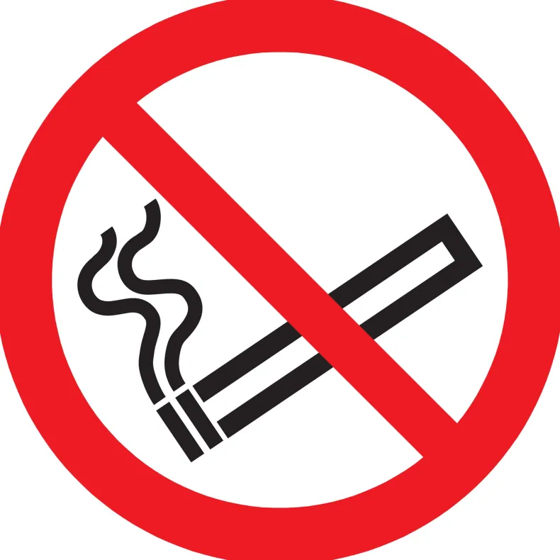 Pictogram verboden te roken Ø 18 cm