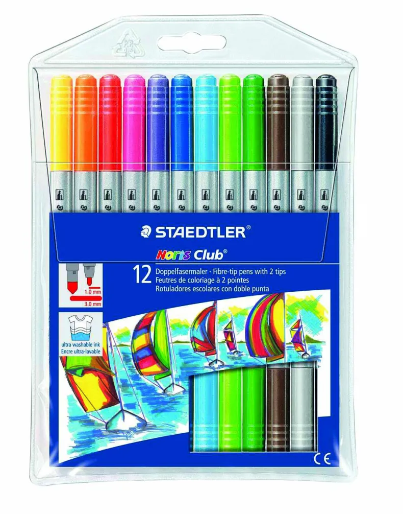 Noris club stiften dubbele punt 12 stuks