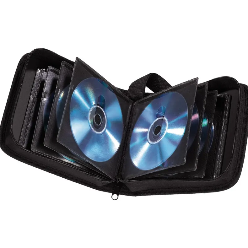 Nylon wallet 32 cd zwart/rood