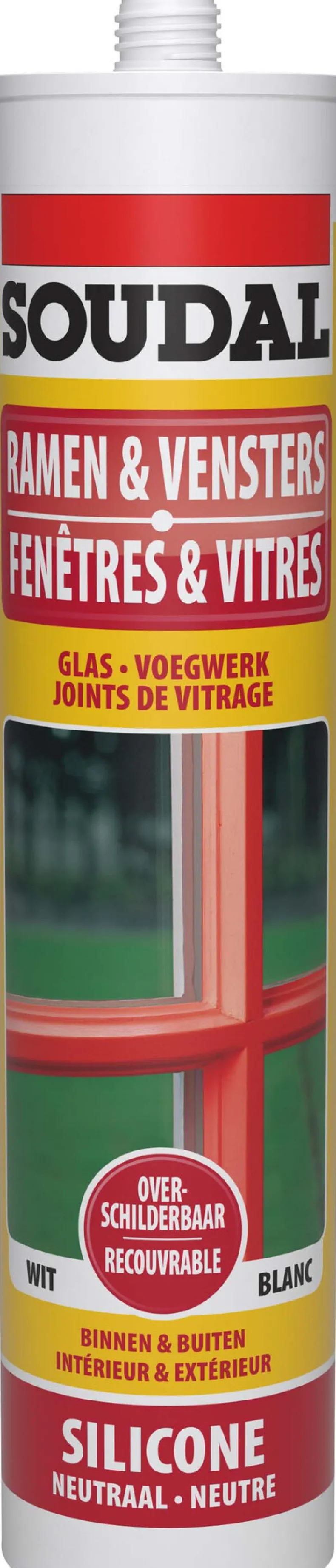 Overschilderbare silicone grijs 310 ml