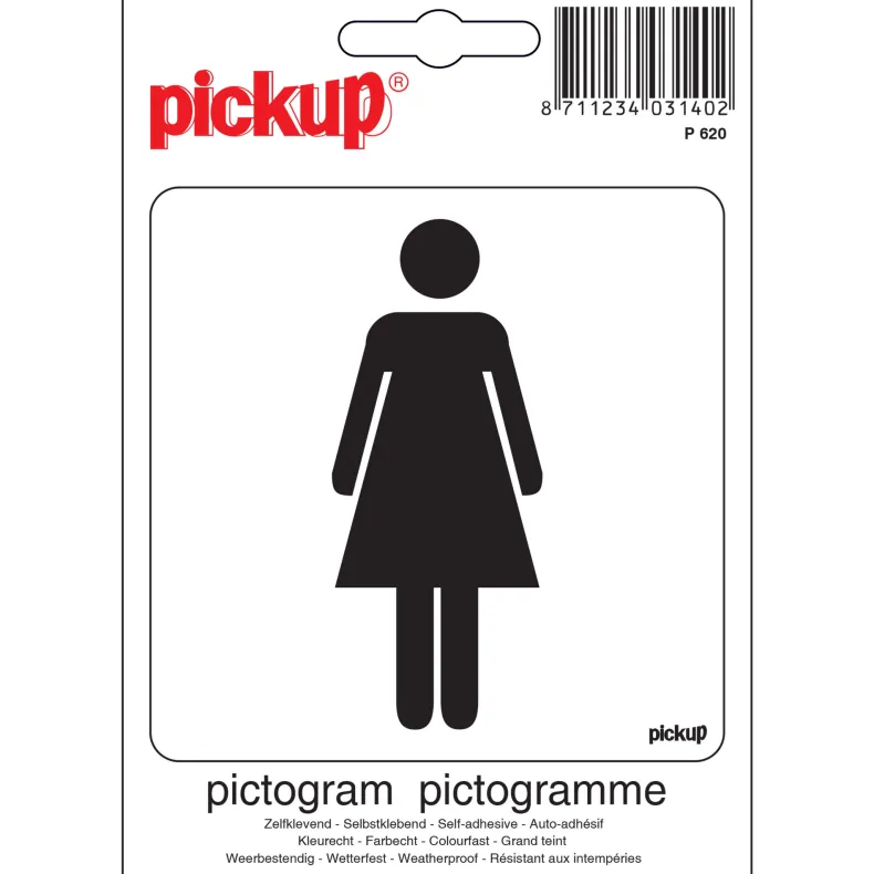 Pictogram dames 10 x 10 cm