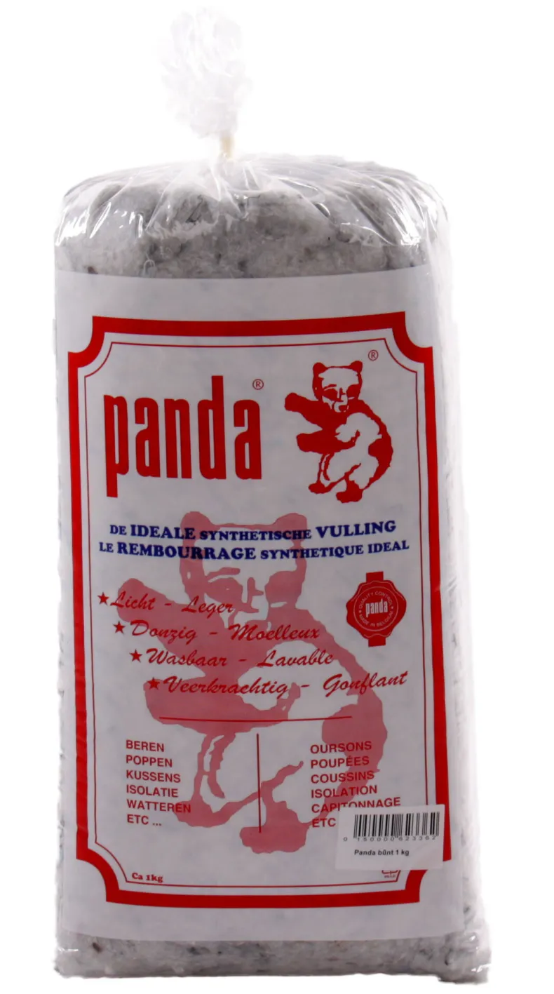 Panda vulling gekleurd