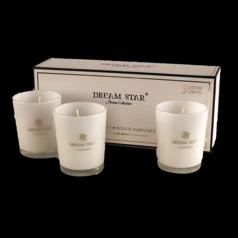 Set van 3 geurkaarsen Cotton Blossom