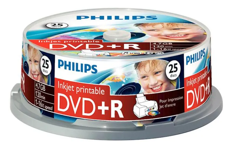 Philips DVD+R 4,7 GB 16x print 25 stuks