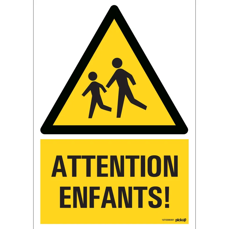 Pictogram attention enfants 23 x 33 cm