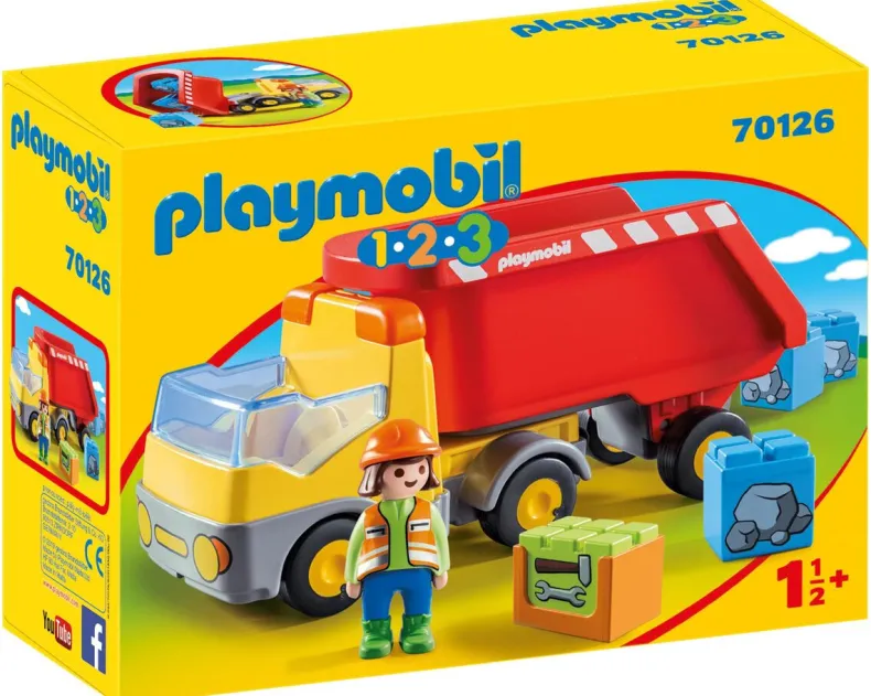Playmobil 1.2.3 Kiepwagen - 70126