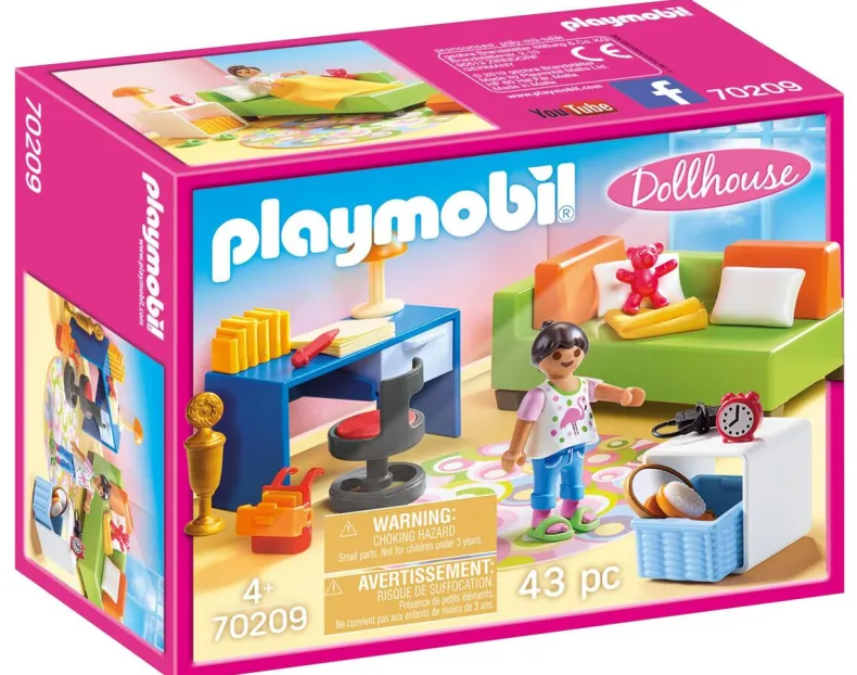 Playmobil Dollhouse Kinderkamer Met Bedbank - 70209