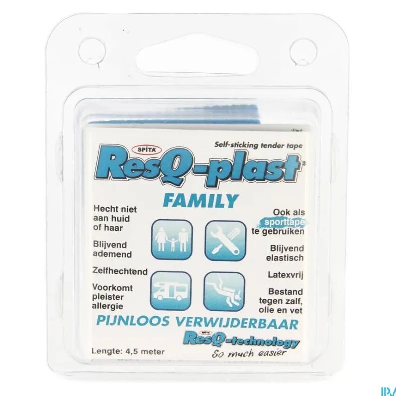 Pleister op rol 50 mm x 4,5m turquoise