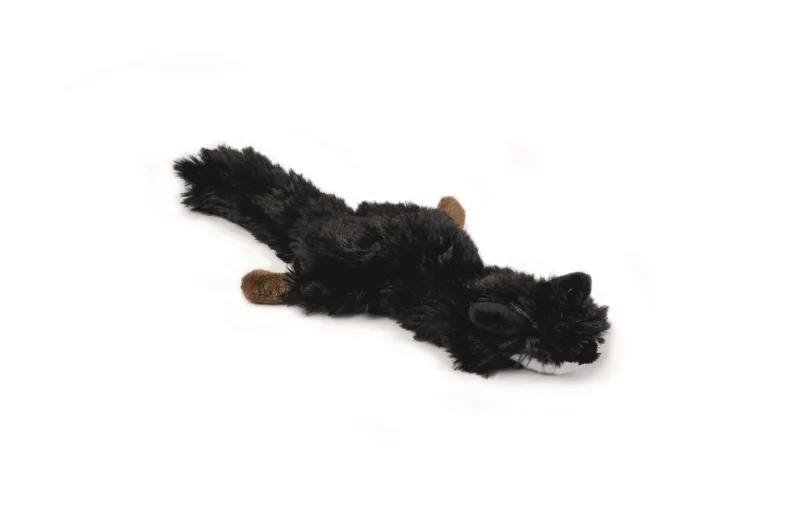 Pluche vos zwart flatino 30 cm