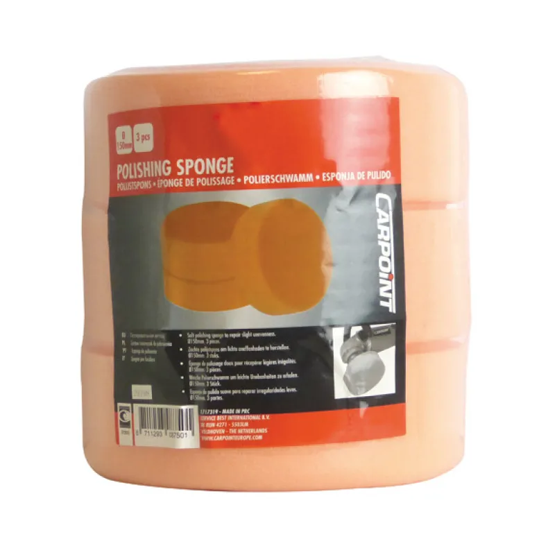 Poetspad oranje ø150mm 3 stuks