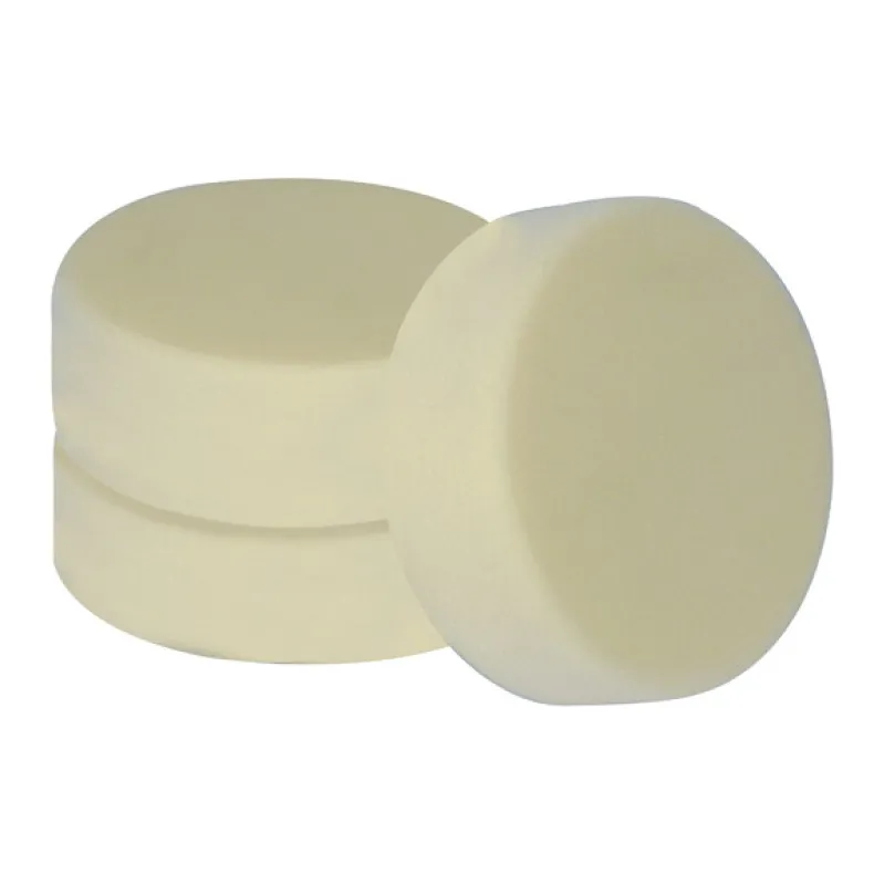 Poetspad wit Ø150 mm 3 stuks