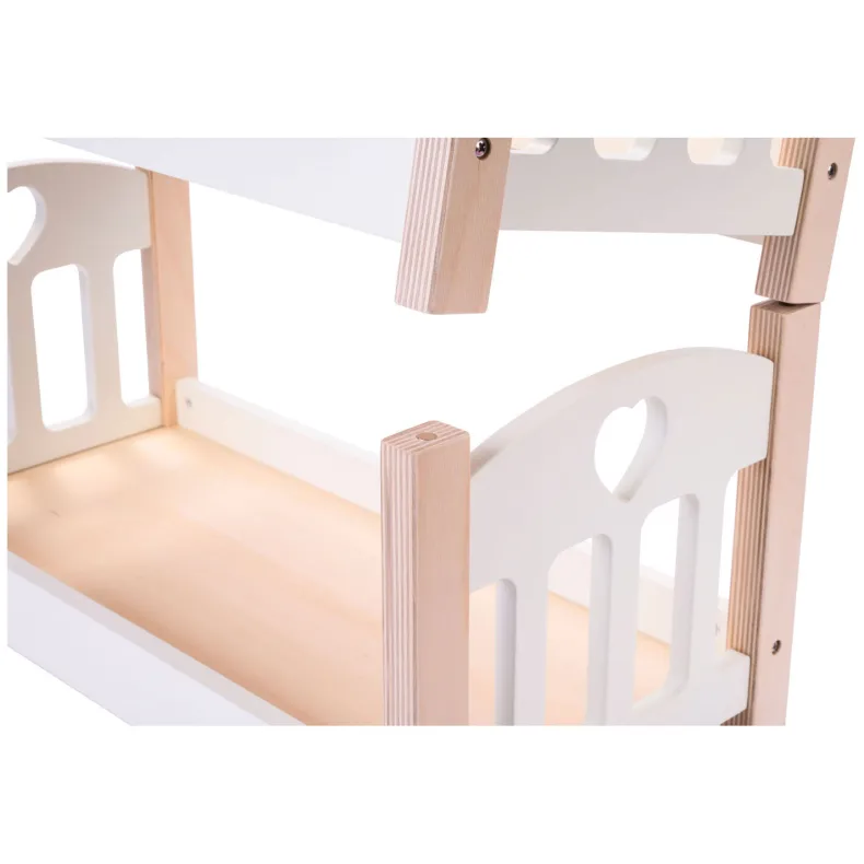 Poppenstapelbad roze/wit