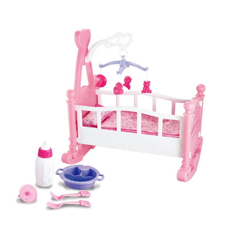 Poppenwiegje met toebehoren