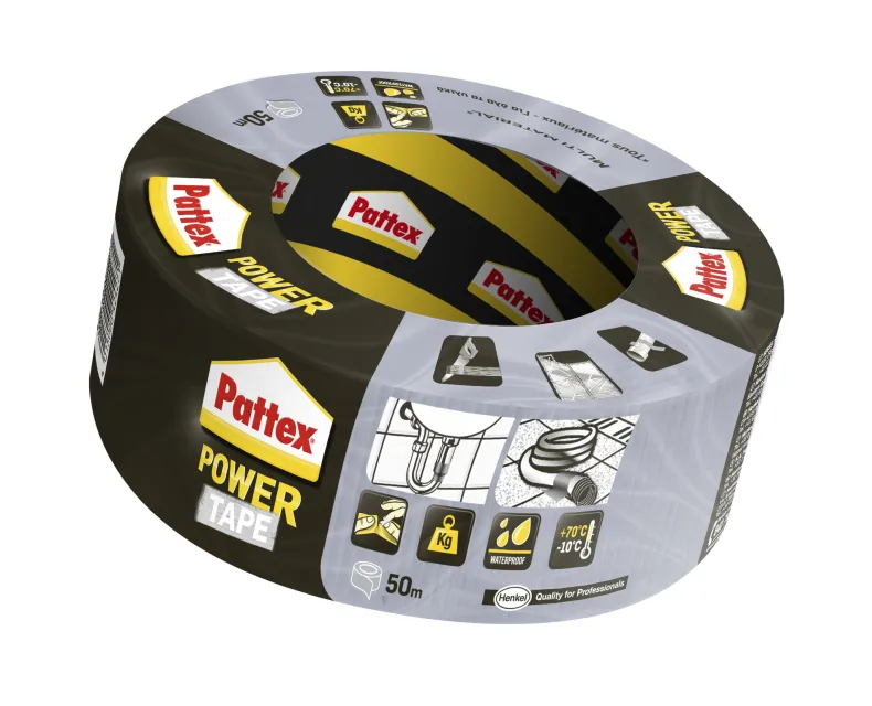 Power tape grijs 50 m