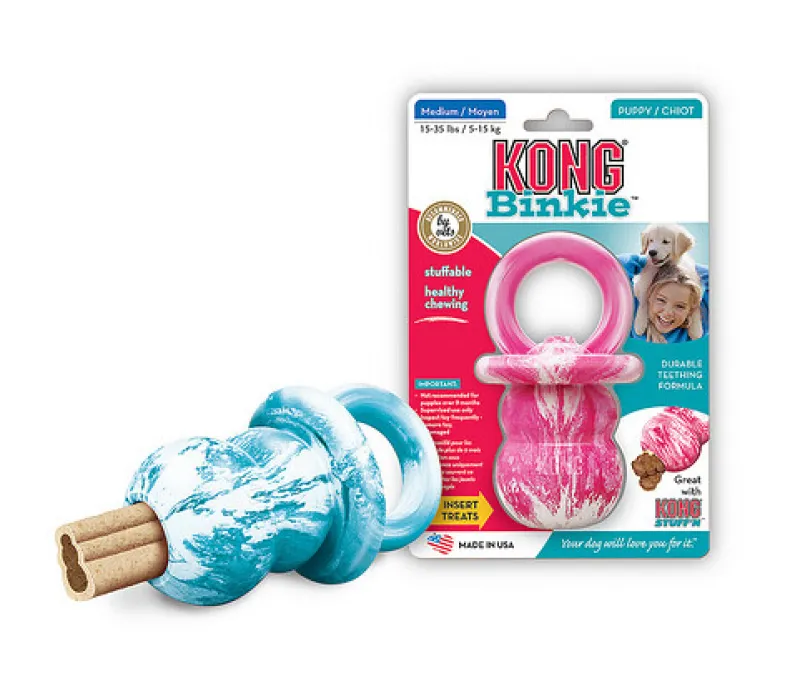 Puppy binkies groen / wit S