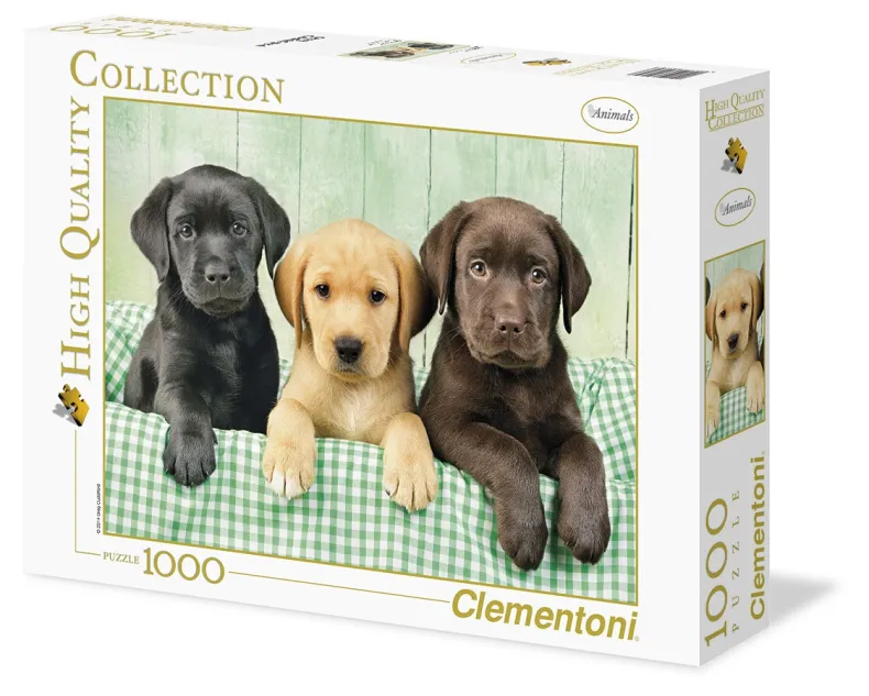 Puzzle 1000 Drie Labradors