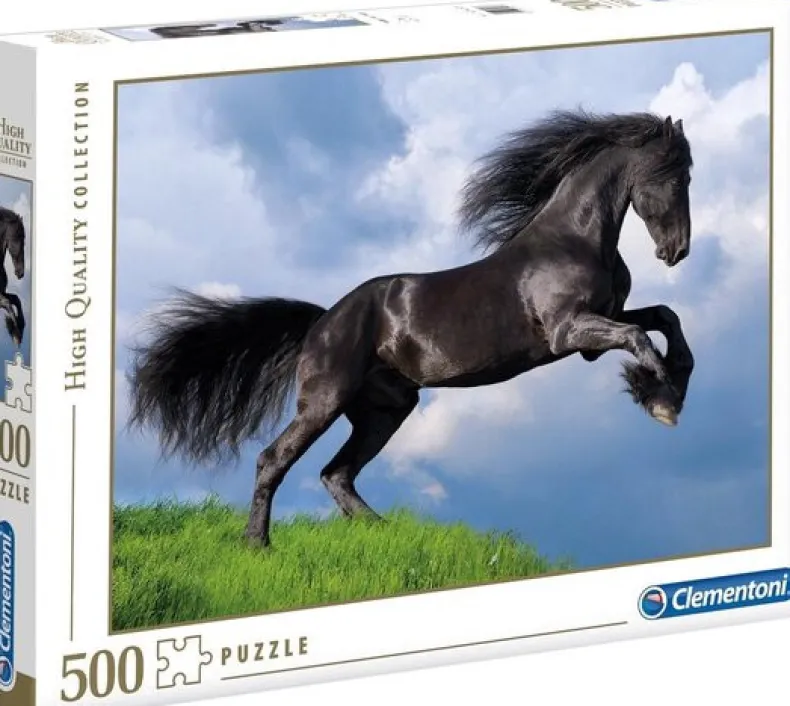 Puzzle 500 Fresian Black Horse