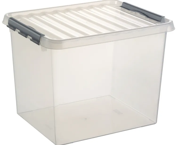 Q - line opbergbox 52 L wit transparant