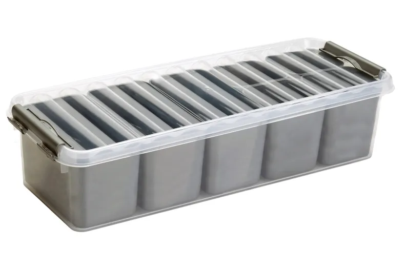 Q - line opbergbox 3,5 L met 7 uitneembare bakjes