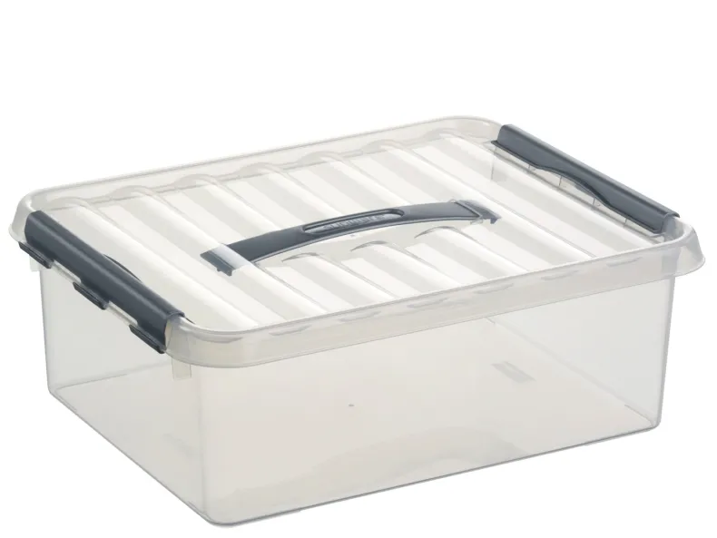 Q - line opbergbox 12 L transparant