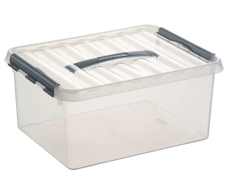 Q - line opbergbox 15 L transparant